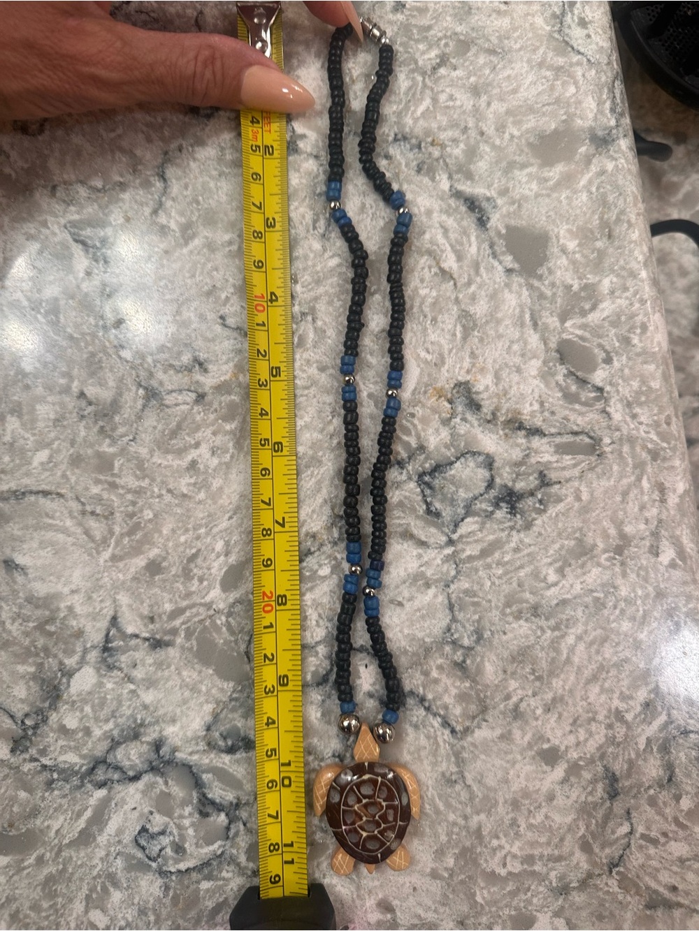 NEW Sea Turtle Necklace with Hawaiian Aloha Bracelet Set - Picture 6 of 8